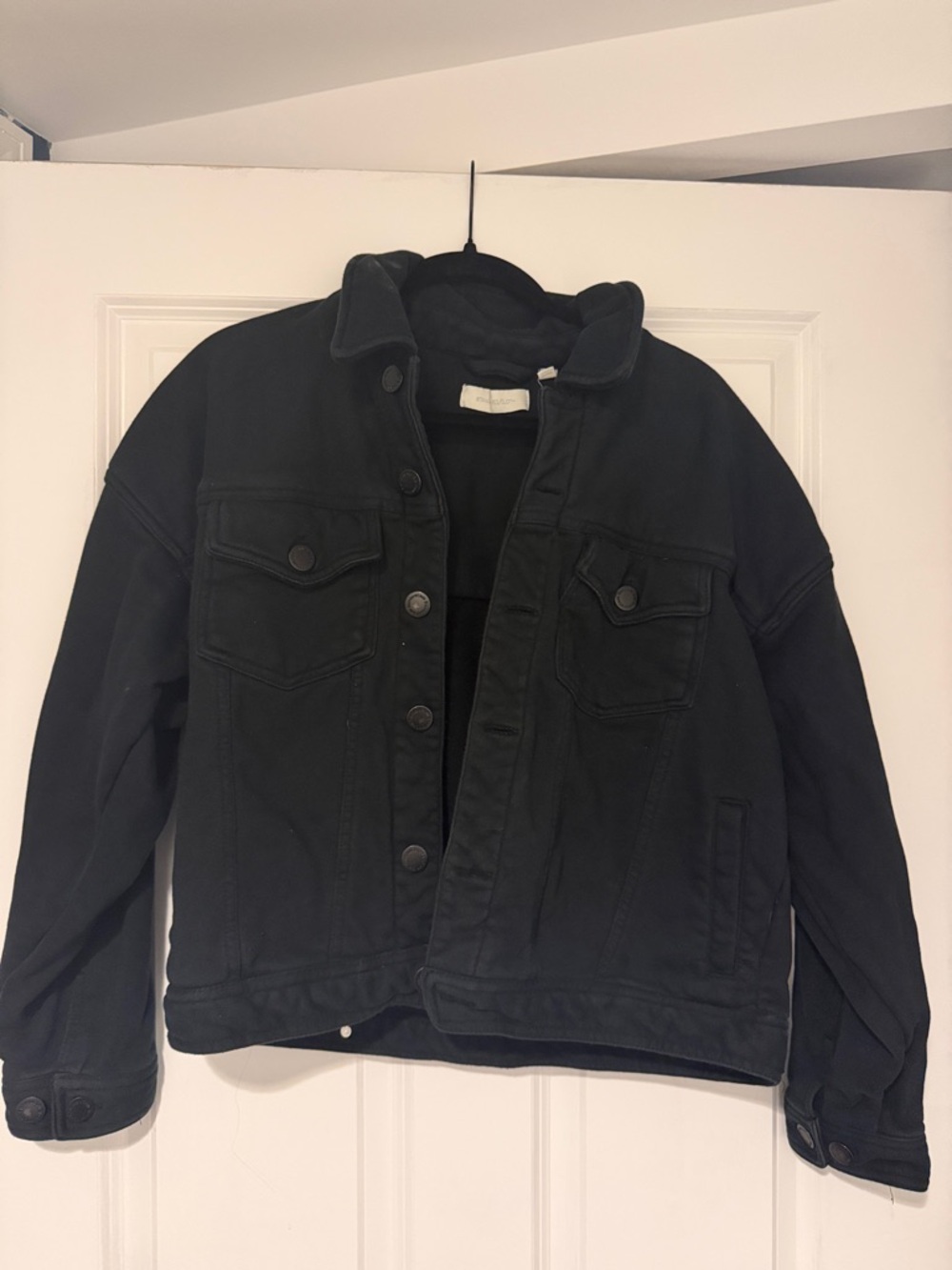 Black Denim Trucker Jacket